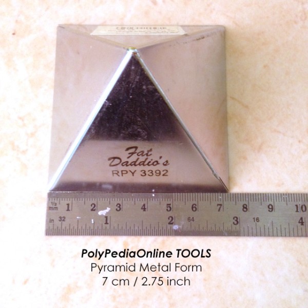 free shipping metal triangle pyramid form stainless steel 7 cm