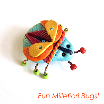 Polymer Clay Millefiori Fun Bugs Tutorial (eBook)