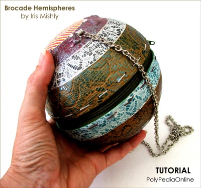 Polymer Clay Brocade Collection Zippered Purses Tutorial (eBook+Videos)