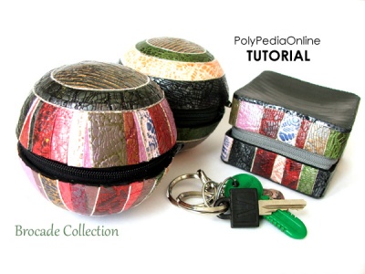 Polymer Clay Brocade Collection Zippered Purses Tutorial (eBook+Videos)