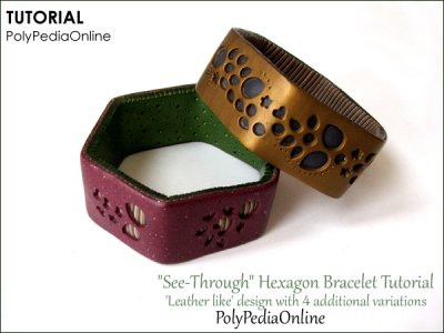 Polymer Clay "See Through" Technique Tutorial - Bracelet (eBook+Video)