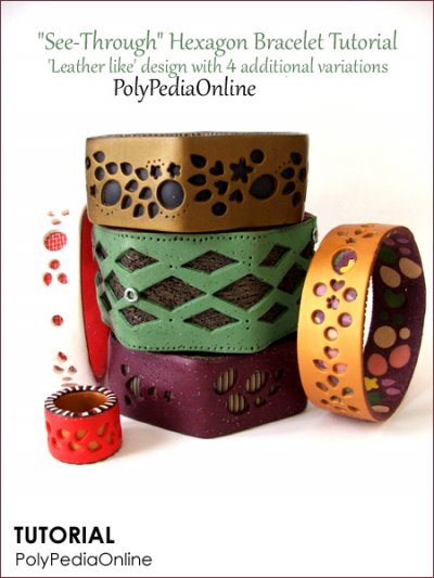 Polymer Clay "See Through" Technique Tutorial - Bracelet (eBook+Video)