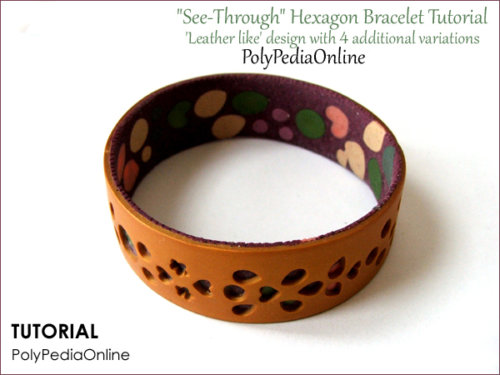 Polymer Clay "See Through" Technique Tutorial - Bracelet (eBook+Video)