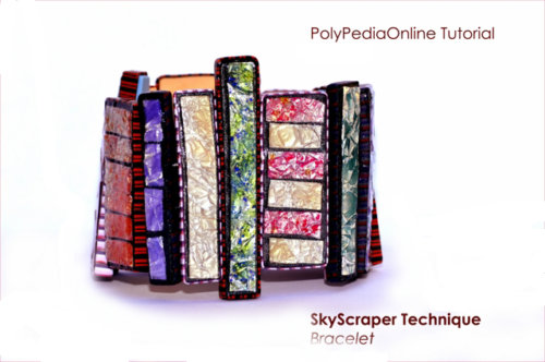 SkyScraper Technique - Polymer Clay Bracelet, Brooch Tutorial (eBook+Videos)
