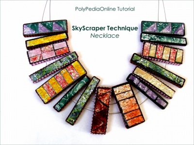 SkyScraper Technique - Polymer Clay Bracelet, Brooch Tutorial (eBook+Videos)