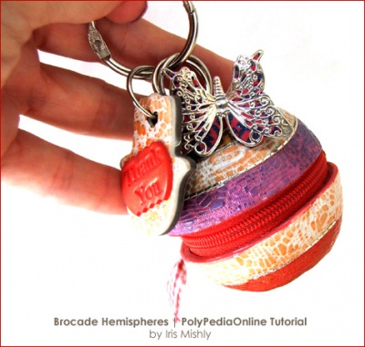 Polymer Clay Brocade Collection Zippered Purses Tutorial (eBook+Videos)