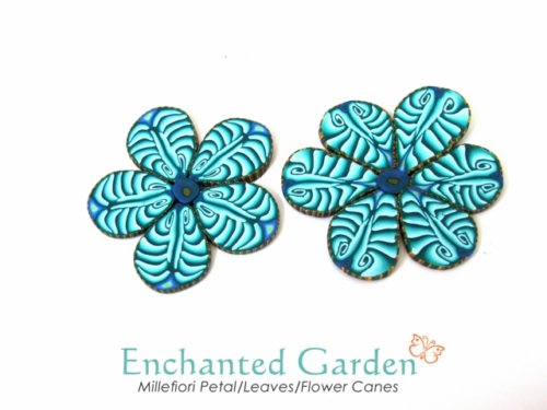 The Complete "Enchanted Garden" 14 Polymer Clay Millefiori Flower Canes Tutorial (eBooks+Videos)