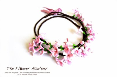 Polymer clay flower academy tutorial - how to create polymer clay flowers cherry