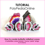 Polymer Clay Butterflies Canes Tutorial (eBook)