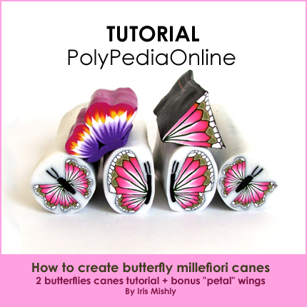 Polymer Clay Millefiori Cane Tutorial - Butterfly Canes (eBook+Video)