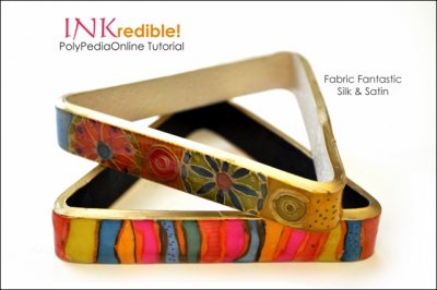 INKredible Alcohol Inks Polymer Clay Tutorial - Fabric Fantastic Bracelets (eBook+Video)