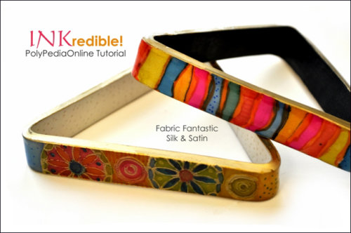 INKredible Alcohol Inks Polymer Clay Tutorial - Fabric Fantastic Bracelets (eBook+Video)