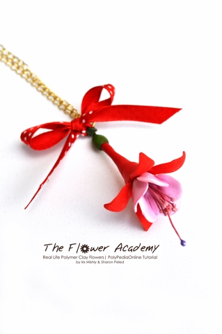 Flower Academy Polymer Clay Flowers Tutorial - Ballroom Ballerina Fuchsia Flower (eBook+Video)