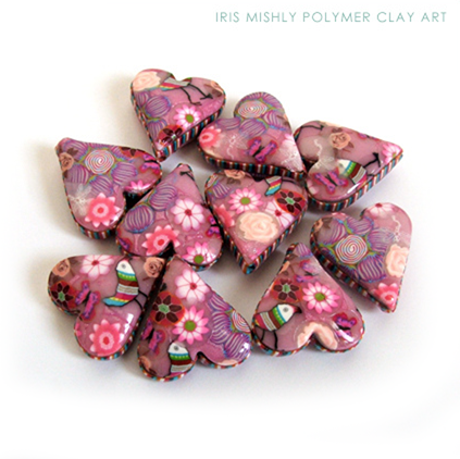 Variation on Polymer Clay Heart Pillow Beads Tutorial (eBook)