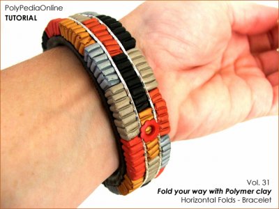 Polymer Clay Fold Your Way - Folding Bracelets, Earrings Tutorial (eBook+Videos)