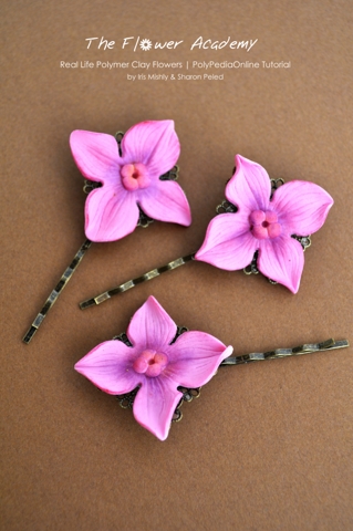 Polymer clay flower academy tutorial - how to create polymer clay flowers hydrangea