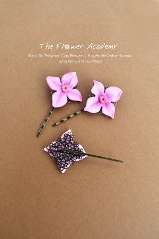 Flower Academy Polymer Clay Flowers Tutorial - Hydrangea Flower