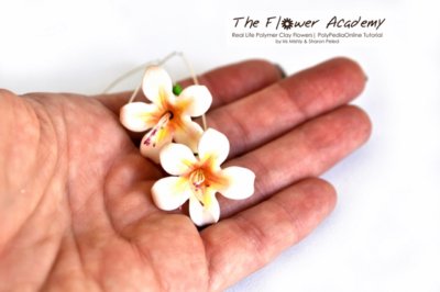 Polymer clay flower academy tutorial - how to create polymer clay flowers jasmine