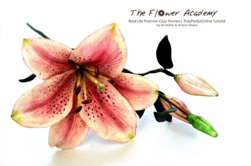 Polymer clay flower academy tutorial - how to create polymer clay flowers lilium