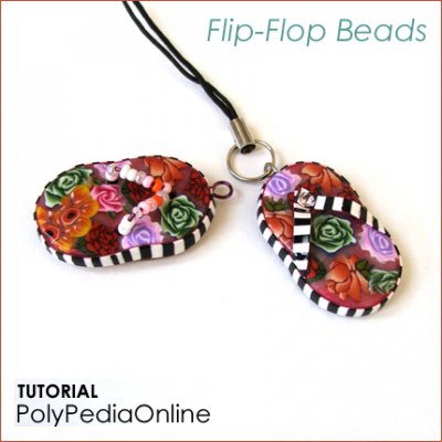 Polymer Clay Flip Flops Charms Tutorial (eBook)