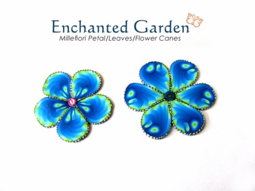 Polymer Clay Ocean Wave Fantasy Millefiori Flower, Petal, Leaf Cane Tutorial (eBook+Video)