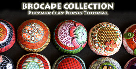 polymer clay tutorials texture purses technique