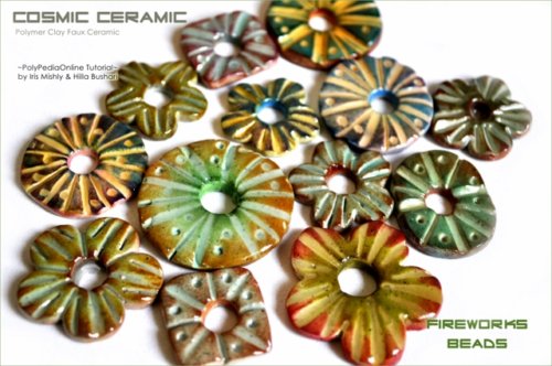 Cosmic Ceramic Polymer Clay Tutorial - FireWorks Beads