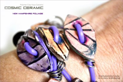 Polymer Clay Faux Ceramic Tutorial Foliage Beads