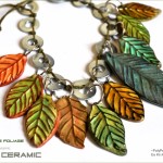 Polymer Clay Faux Ceramic Tutorial Foliage Beads