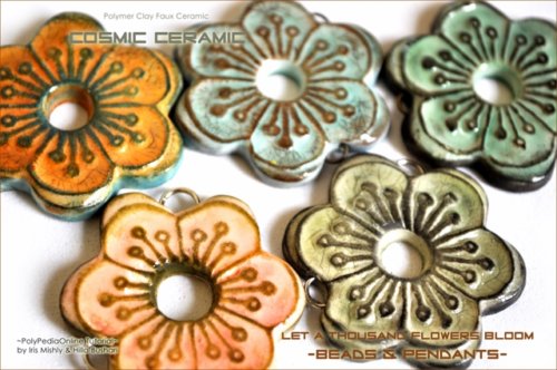 Cosmic Ceramic Polymer Clay Tutorial - Let the Thousands Flowers Bloom Beads