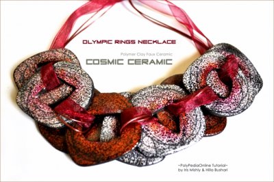 Polymer Clay Tutorial - Faux Ceramic Olympic Rings Necklace