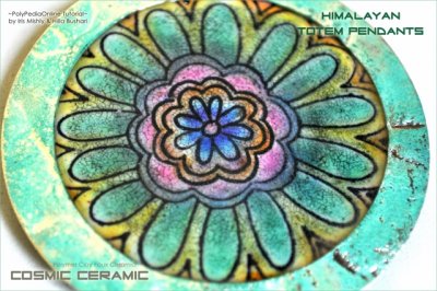 Cosmic Ceramic Polymer Clay Tutorial - Faux Ceramic Himalayan Totem Pendants