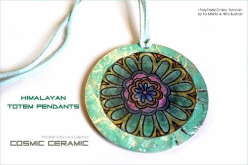 Cosmic Ceramic Polymer Clay Tutorial - Faux Ceramic Himalayan Totem Pendants