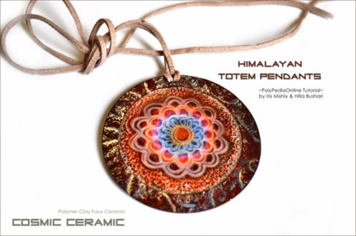 Cosmic Ceramic Polymer Clay Tutorial - Faux Ceramic Himalayan Totem Pendants