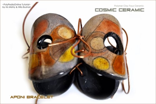 Cosmic Ceramic Polymer Clay Tutorial - Faux Ceramic Aponi Beads Bracelet