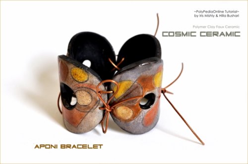 Cosmic Ceramic Polymer Clay Tutorial - Faux Ceramic Aponi Beads Bracelet
