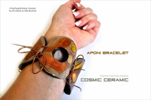 Cosmic Ceramic Polymer Clay Tutorial - Faux Ceramic Aponi Beads Bracelet