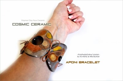 Cosmic Ceramic Polymer Clay Tutorial - Faux Ceramic Aponi Beads Bracelet