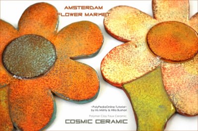 Cosmic Ceramic Polymer Clay Tutorial - Amsterdam Flower Market Wall Decor