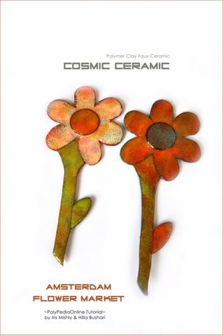 Cosmic Ceramic Polymer Clay Tutorial - Amsterdam Flower Market Wall Decor