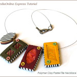 Polymer Clay "Tile-Pastel" Necklace Beads Tutorial (eBook)