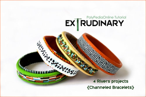 polymer clay tutorial 4 rivers extruder bracelets