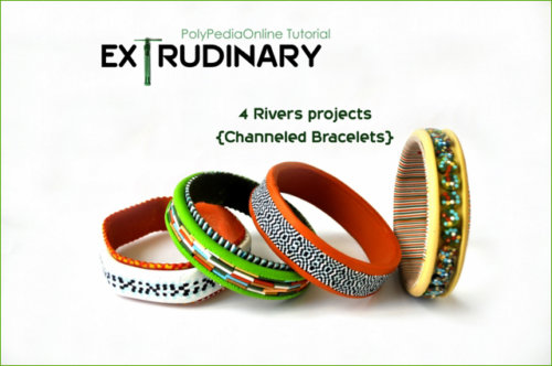 polymer clay tutorial 4 rivers extruder bracelets