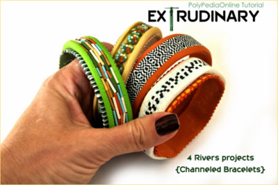 polymer clay tutorial 4 rivers extruder bracelets