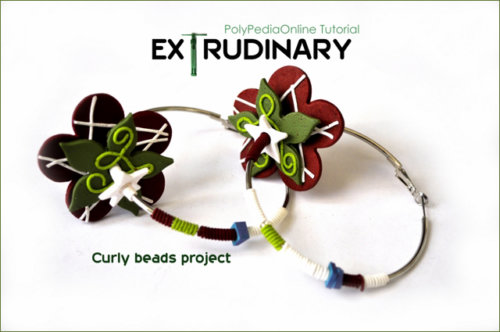 Extrudinary Polymer Clay Curly Beads Earrings (eBook+Video)
