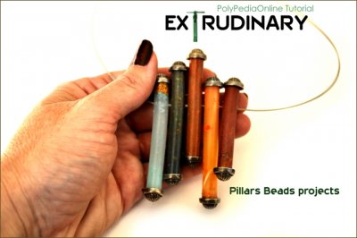 Extrudinary Polymer Clay Torpedo & Pillar Beads (eBook+Video)