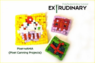 polymer clay extruder tutorial pixel mania millefiori canes