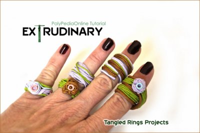 Extrudinary Polymer Clay Art Deco Bracelets and Rings (eBook+Video)