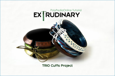 polymer clay extruder tutorial trio cuffs