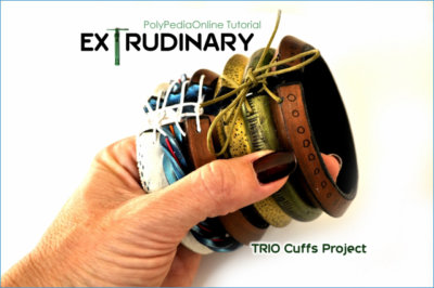 polymer clay extruder tutorial trio cuffs